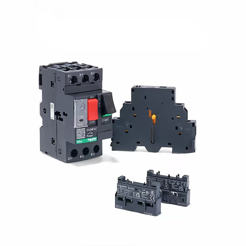 Schneider GV Auxiliary Contact Block, GVAE1 GVAE11 GVAN11, Auxiliary Contacts for GV2 Breaker, 1NO 1NC Contact Block, Front Mount Auxiliary Contact, Side Mount Auxiliary Contact, Motor Circuit Breaker Accessory, Schneider GV2ME Contact Block, Industrial Control Feedback Contacts, PLC Signaling Contact Block