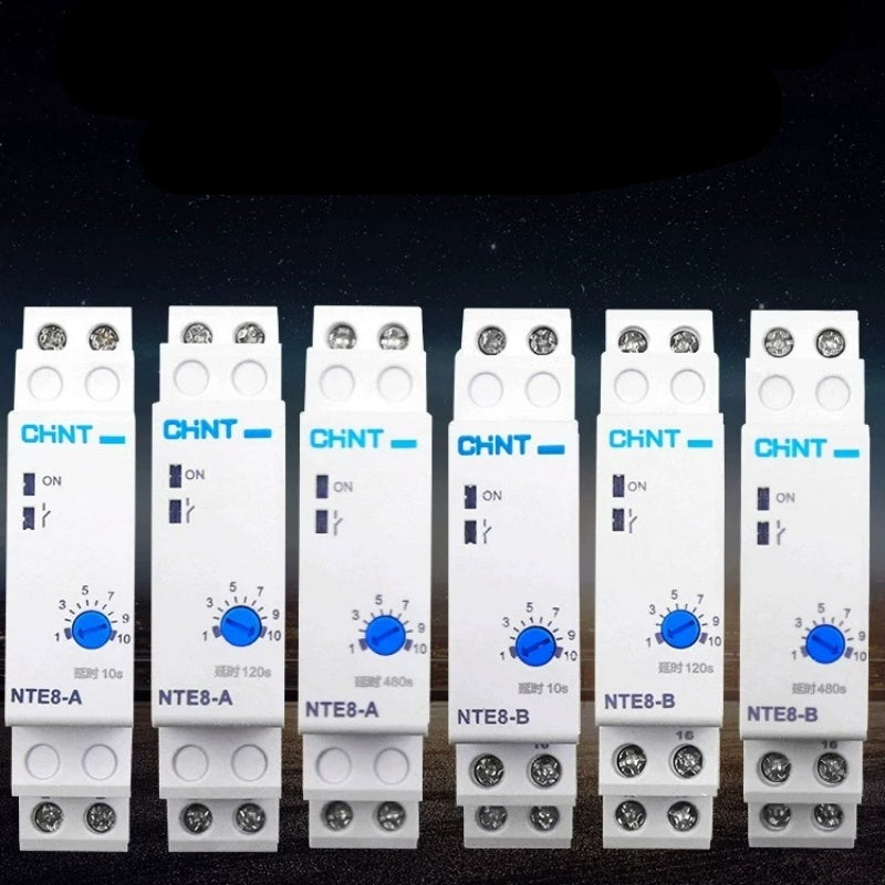 CHINT NTE8 Series DIN Rail Time Delay Relay NTE8A/NTE8B