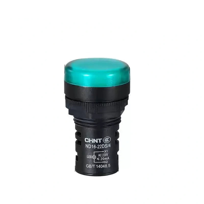 chint nd16-22ds GREEN led indicator light,22mm panel pilot lamp