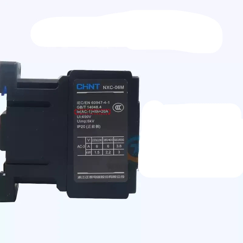 chint nxc-m mini contactor,nxc06m nxc09m,small ac magnetic contactor,original chint,6a 9a contactor,1no 1nc auxiliary,220v 380v coil,din rail mini contactor,solenoid control contactor,small motor switch,compact cabinet electrical parts,plc auxiliary control component