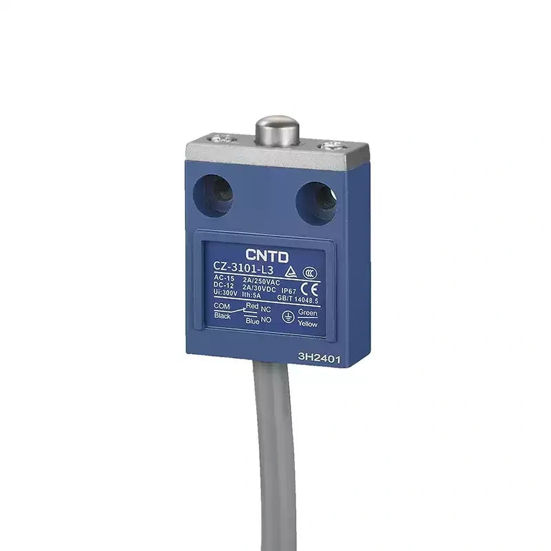 CNTD CZ-3 Series IP67 Waterproof Limit Switch 1NO1NC 2A 250VAC  With Wire Length 3M