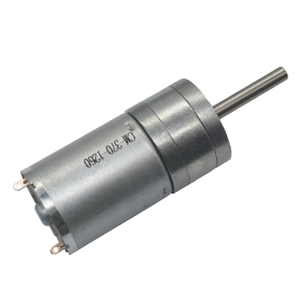 JGA25-370 25MM Long Shaft 6v 12v 24v DC Electric Gear Motor High Torque Reversed Adjusted Speed