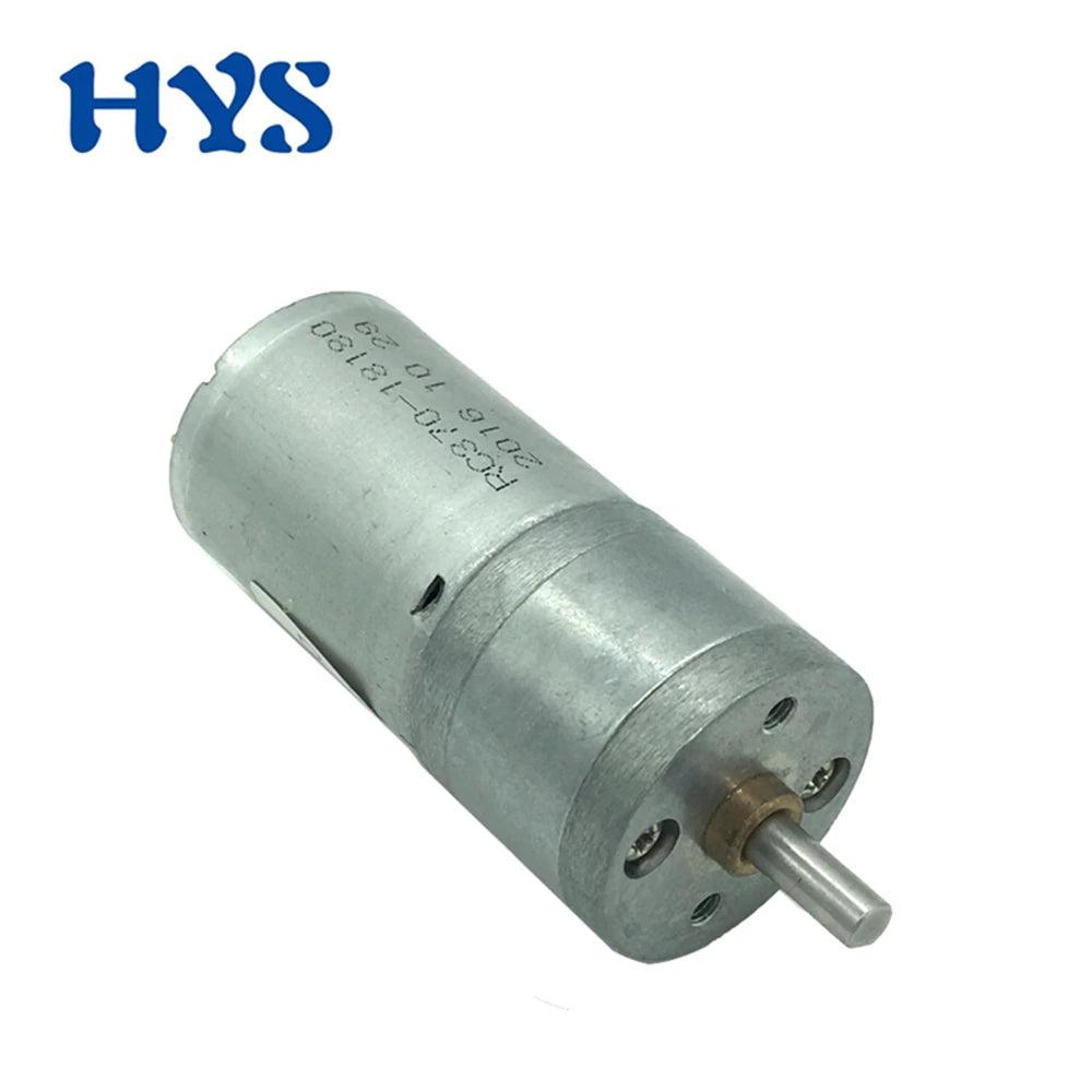 JGA25-370 DC motor geared motor 6V 12V high torque electric gear motor 5/10/15/30/60/100/150/200/300/400/500/1000/1200rpm