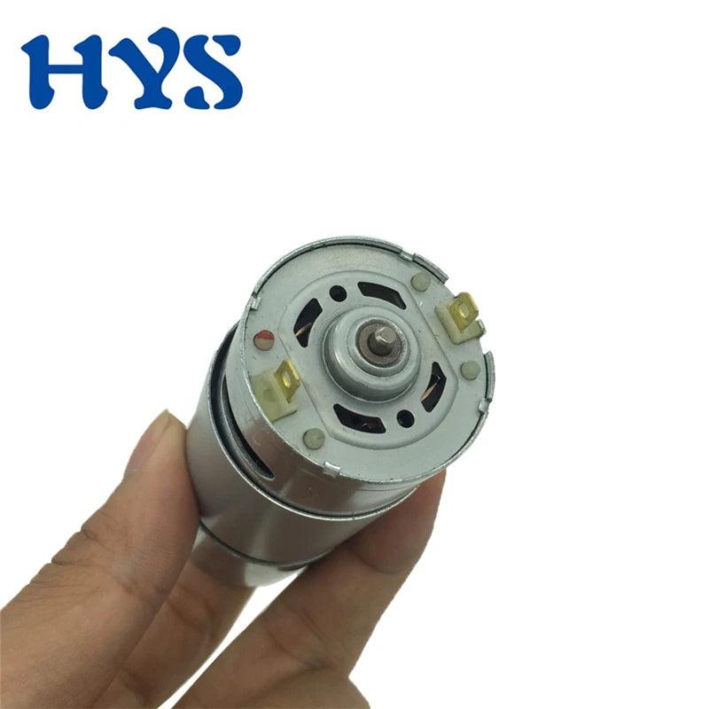 JGB37-550 DC 12V Gear Motor High Torque Max 35KG.CM High Power All MetalGearbox Reducer Speed 18rpm-2300rpm