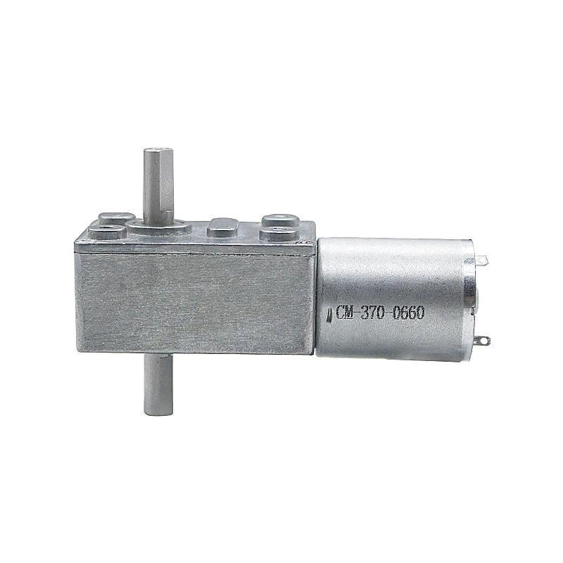 JGY-370 Double Shaft 12V DC Electric Motor 24V DC Motor 6V Worm Gear Motor 370