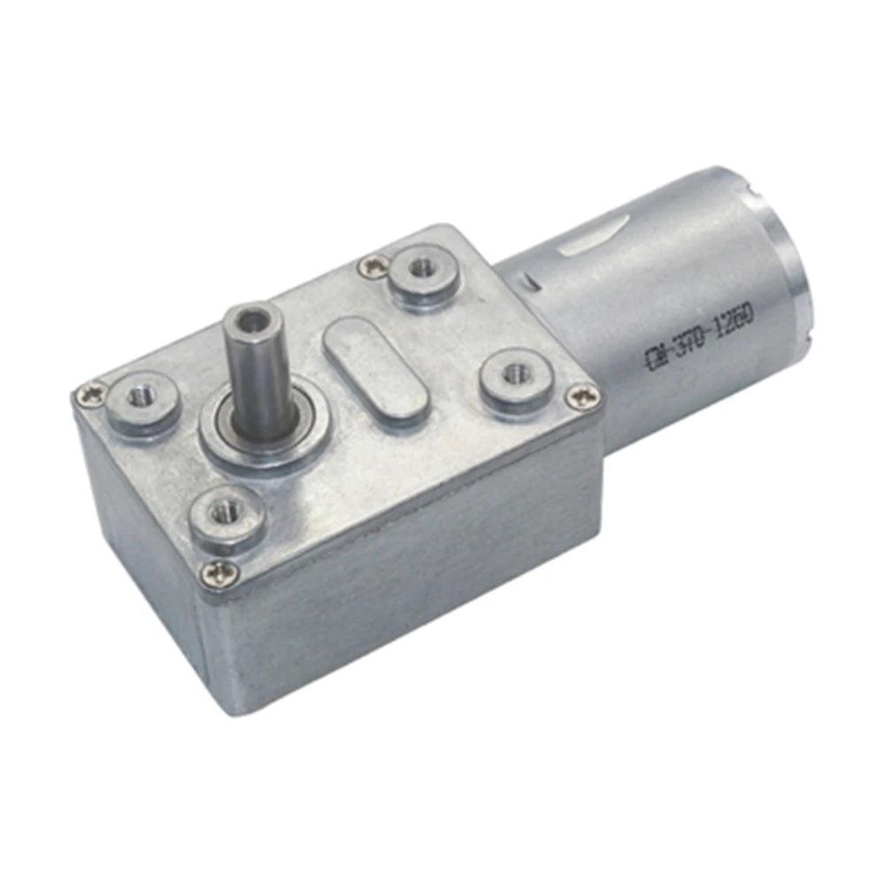 JGY370 DC6V/12V24V 6RPM to 210RPM High Torque Speed Reducer Metal Worm Gear Box Motors PWM Forward Reversible Low Speed