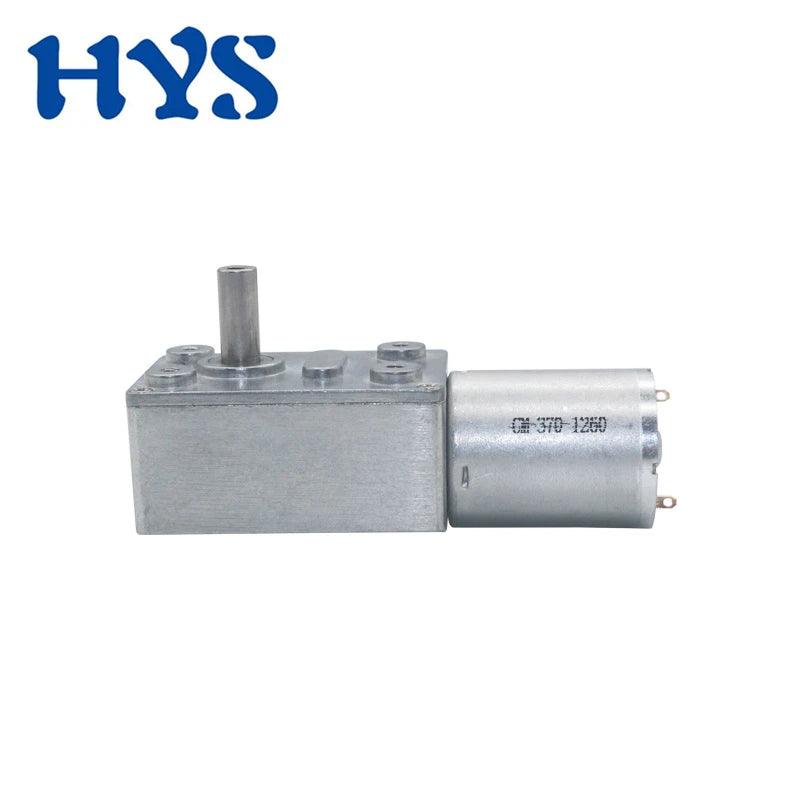 JGY370 DC6V/12V24V 6RPM to 210RPM High Torque Speed Reducer Metal Worm Gear Box Motors PWM Forward Reversible Low Speed