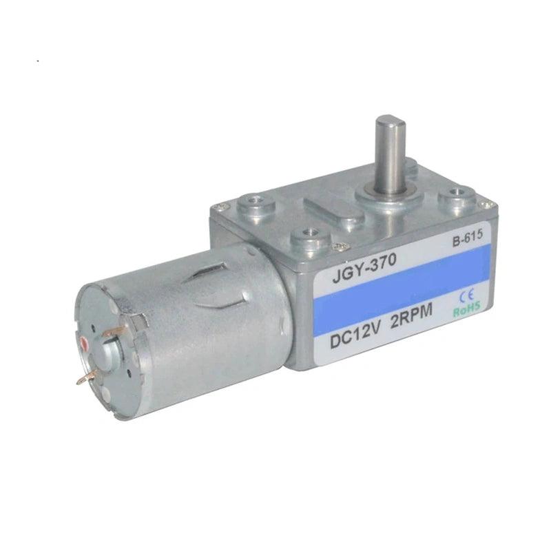 JGY370 Mini DC Motor 6V 12V 24V 6RPM to 210RPM High Torque Speed Reducer Metal Worm Gear Box Motors Reversible 370 Electric