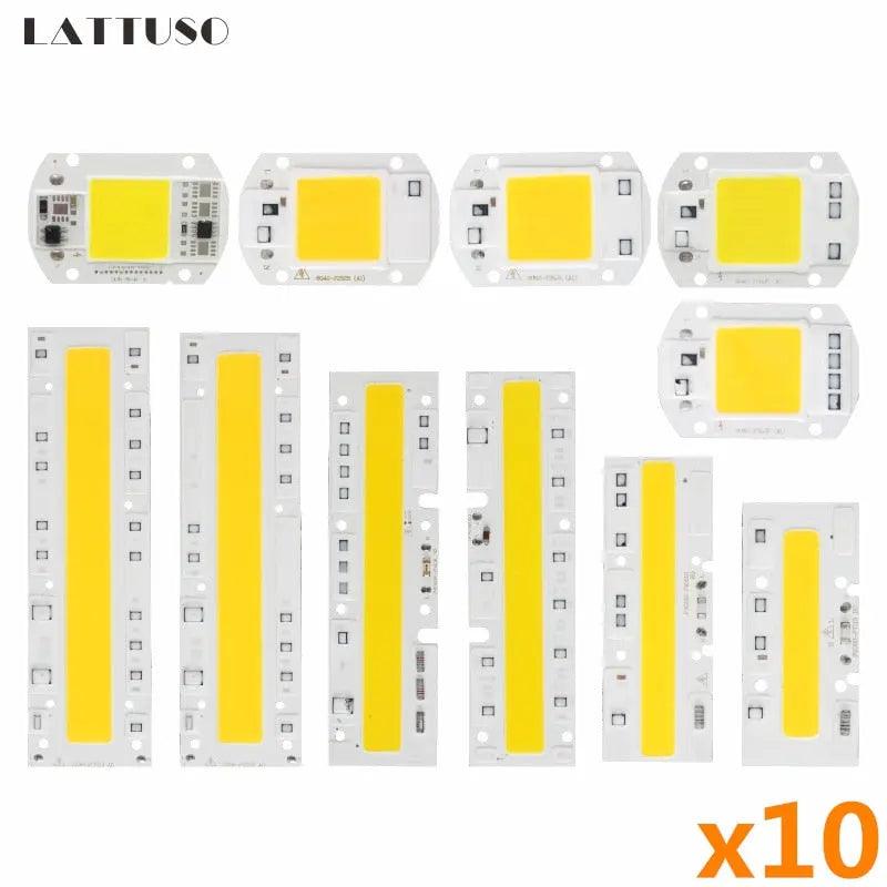 LATTUSO- 10pcs/lot COB Chip|  10W-50W Cold/Warm light optional - electrical center b2c