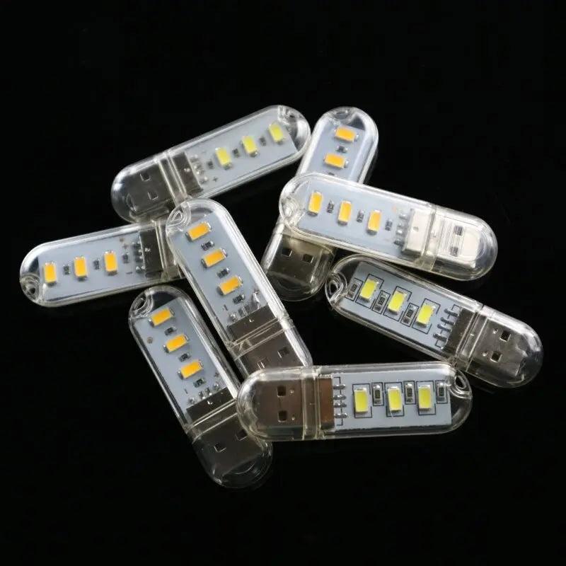 LATTUSO- 10pcs/lot Mini Emergency USB Light| Cold/Warm light optional - electrical center b2c