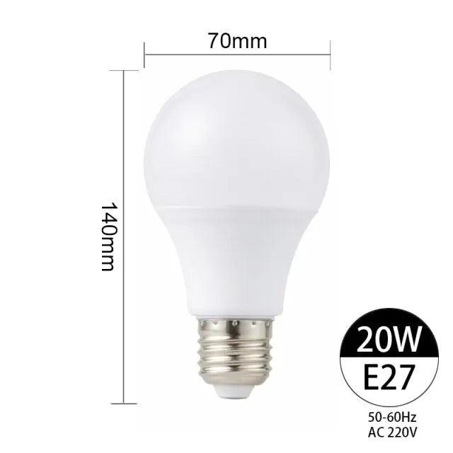 LATTUSO- 2Pcs/Lot  LED Bulb E14 E27 /3W -20W optional - electrical center b2c