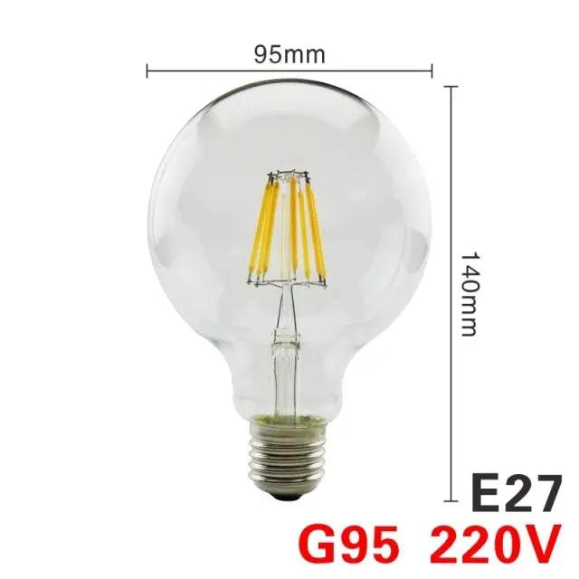 LATTUSO- 4pcs/lot LED Edison Bulb 220V /C35 A60 G80 G95 G125 optional - electrical center b2c