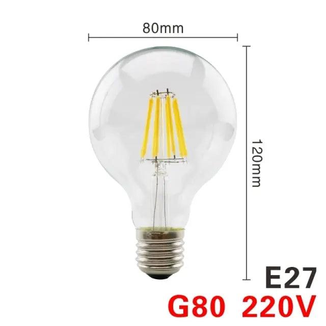 LATTUSO- 4pcs/lot LED Edison Bulb 220V /C35 A60 G80 G95 G125 optional - electrical center b2c