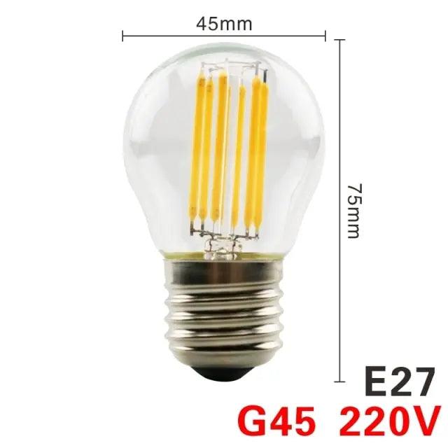 LATTUSO- 4pcs/lot LED Edison Bulb 220V /C35 A60 G80 G95 G125 optional - electrical center b2c