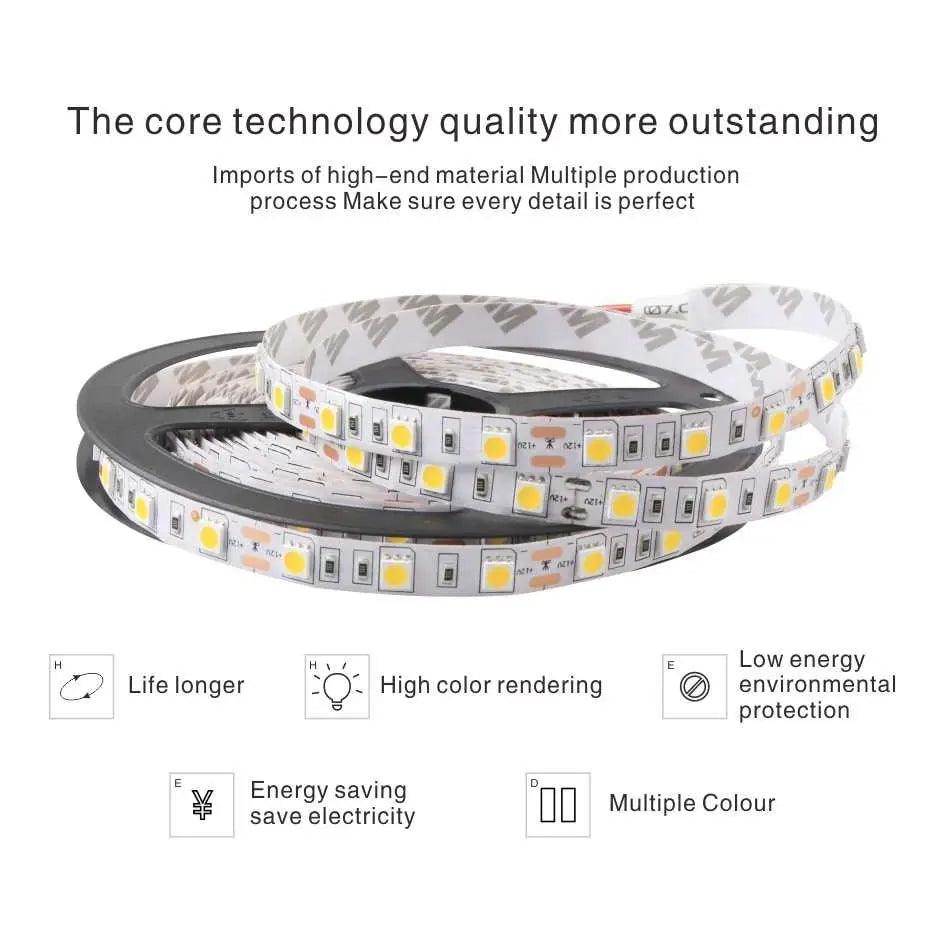 LATTUSO- 5M 300Leds Waterproof RGB Led Strip Light| diferent color optional - electrical center b2c