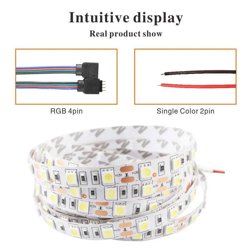 LATTUSO- 5M 300Leds Waterproof RGB Led Strip Light| diferent color optional - electrical center b2c