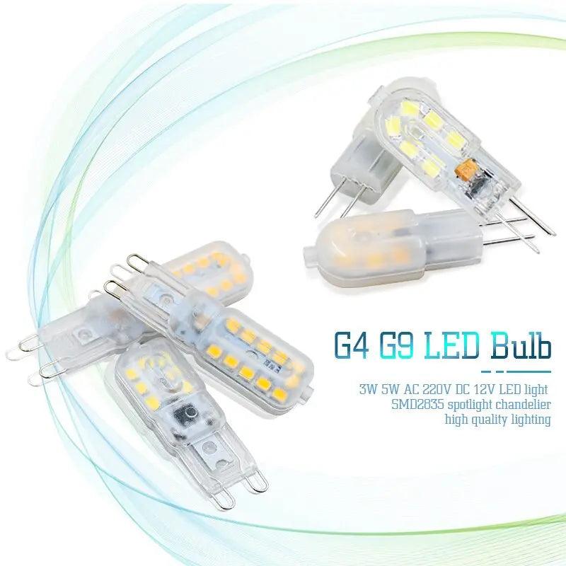 LATTUSO- 5pcs/lot G4 G9 LED Lamp SMD2835 | 3W 5W 7W optional - electrical center b2c