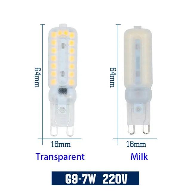 LATTUSO- 5pcs/lot G4 G9 LED Lamp SMD2835 | 3W 5W 7W optional - electrical center b2c