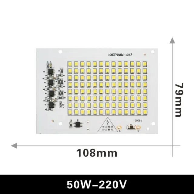 LATTUSO- 6pcs/lot Floodlight COB Chip SMD 2835 5730| 10W-100W optional - electrical center b2c