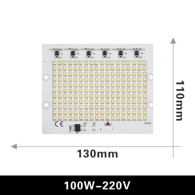 LATTUSO- 6pcs/lot Floodlight COB Chip SMD 2835 5730| 10W-100W optional - electrical center b2c