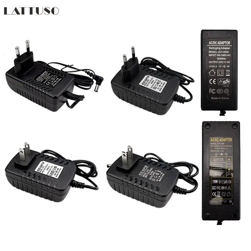 LATTUSO- DC24V Adapter Lighting Transformers| 1A-5A/ EU US AU UK Plug optional - electrical center b2c