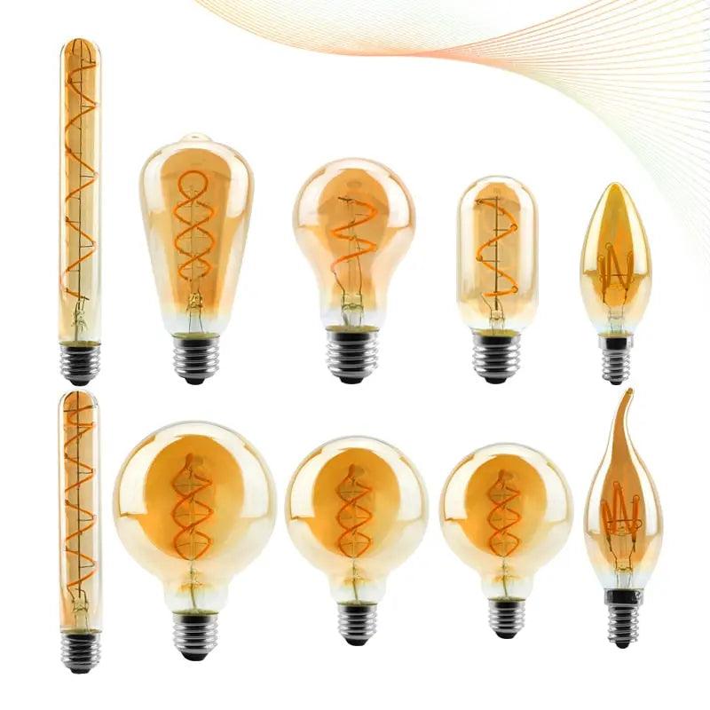 LATTUSO- LED- Filament Bulb Spiral Light/ 4W 2200K /C35 T45 optional - electrical center b2c