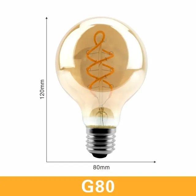 LATTUSO- LED- Filament Bulb Spiral Light/ 4W 2200K /C35 T45 optional - electrical center b2c