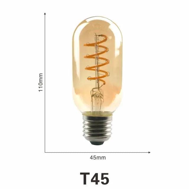 LATTUSO- LED- Filament Bulb Spiral Light/ 4W 2200K /C35 T45 optional - electrical center b2c