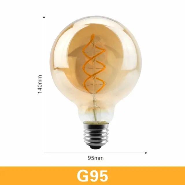 LATTUSO- LED- Filament Bulb Spiral Light/ 4W 2200K /C35 T45 optional - electrical center b2c