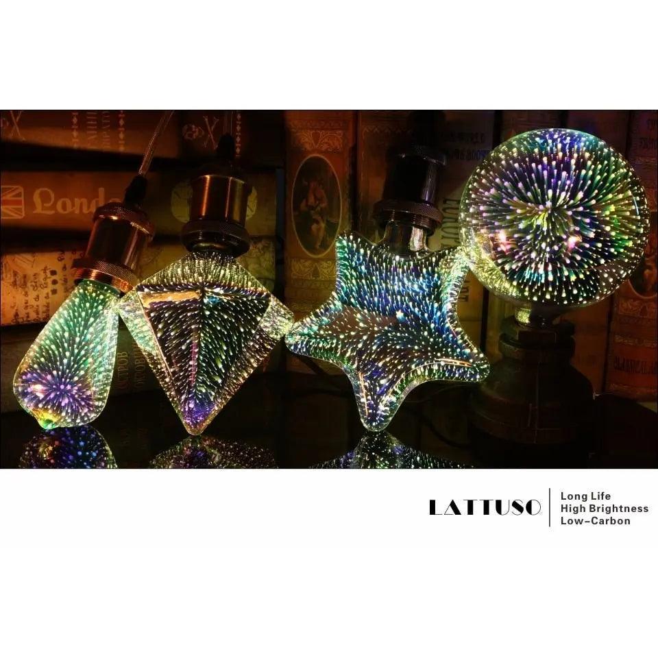 LATTUSO- LED Light Edison Bulb 3D Decoration Bulb| A60 ST64 G95 G80 optional - electrical center b2c