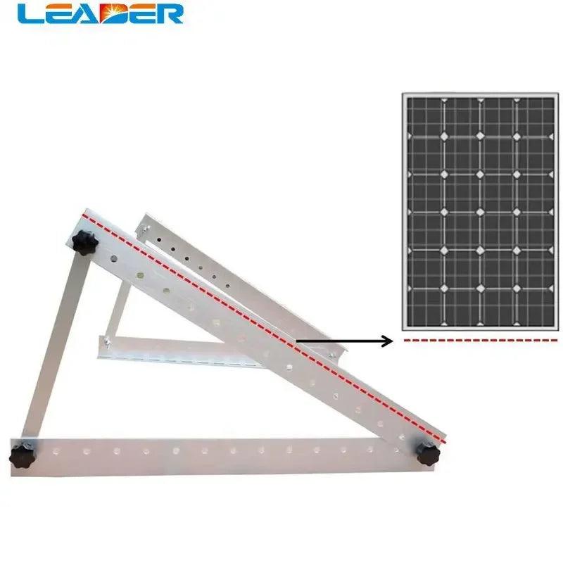 LEADER SOLAR  556/712/1040 for 100W  To 300W Solar Panel Adjustable Triangle Aluminum Solar Panel Roof Mounting Bracket