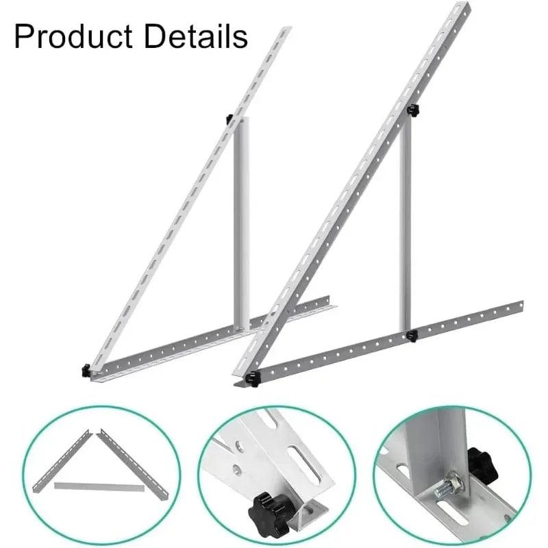 LEADER SOLAR  556/712/1040 for 100W  To 300W Solar Panel Adjustable Triangle Aluminum Solar Panel Roof Mounting Bracket