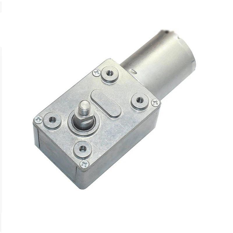 Metal Worm Gearbox DC Motor M5 Shaft 6V 12V 24V High Torque Speed Reducer 6RPM to 210RPM Motor Reversible Electric Engine JGY370