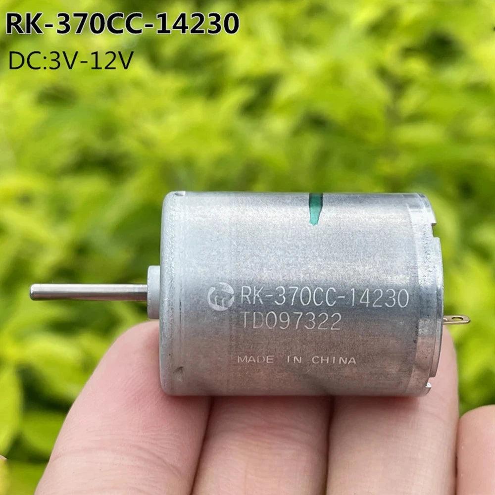 Micro Mini 370 Electric Motor Carbon Brush MABUCHI 8650RPM DC 3V-12V Large Torque High Speed Toy Boat Car Tool Model 6V 9V