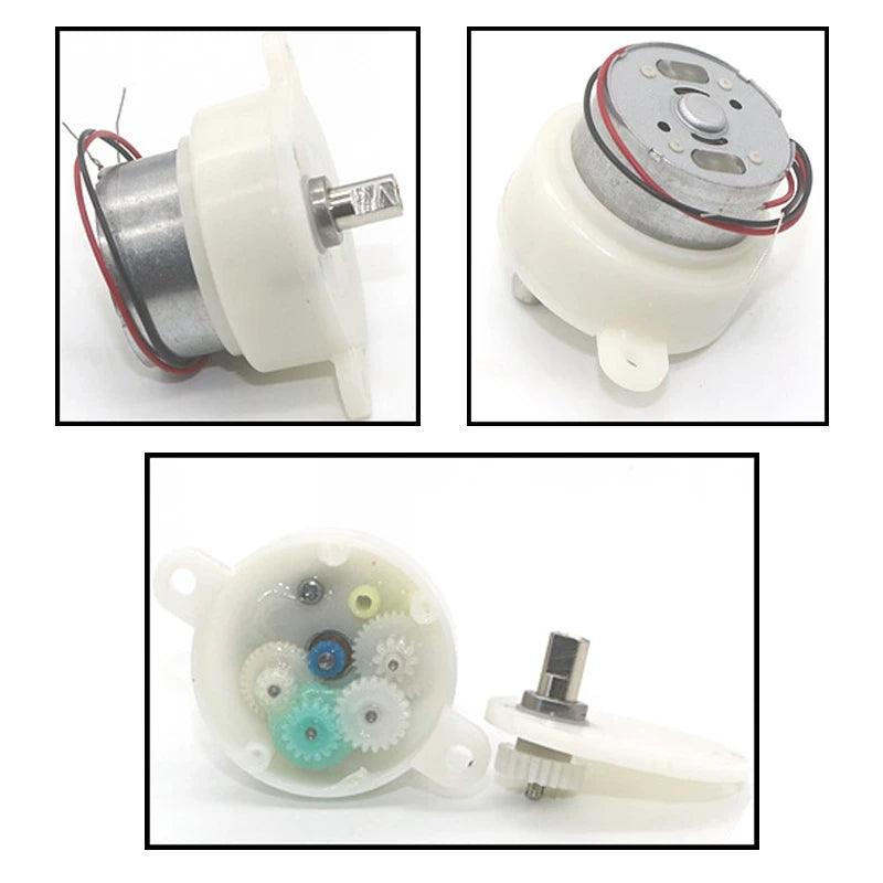 Mini Geared DC Motor 6V 5RPM/100RPM Reversible Small Electric 6 Volt Robot Crafts Toy Advertising Light Boxes DC Motor JS30