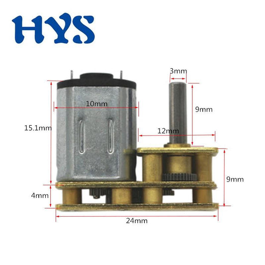Mini N20 6V DC Motor Flip Speed Reduction 15RPM-300RPM Gear Motor with Metal Gearbox Geared Motor For Robot DIY,flip n20 gear motor