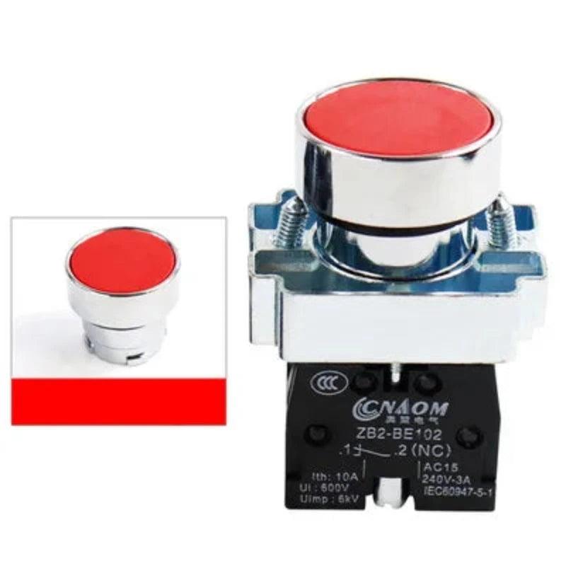 Momentary Push Button Switch 22mm 10A/240V Circular Small Size Flat Round Panel NC/NO XB2-BA31 XB2-BA42 ZB2-BE101C 102C