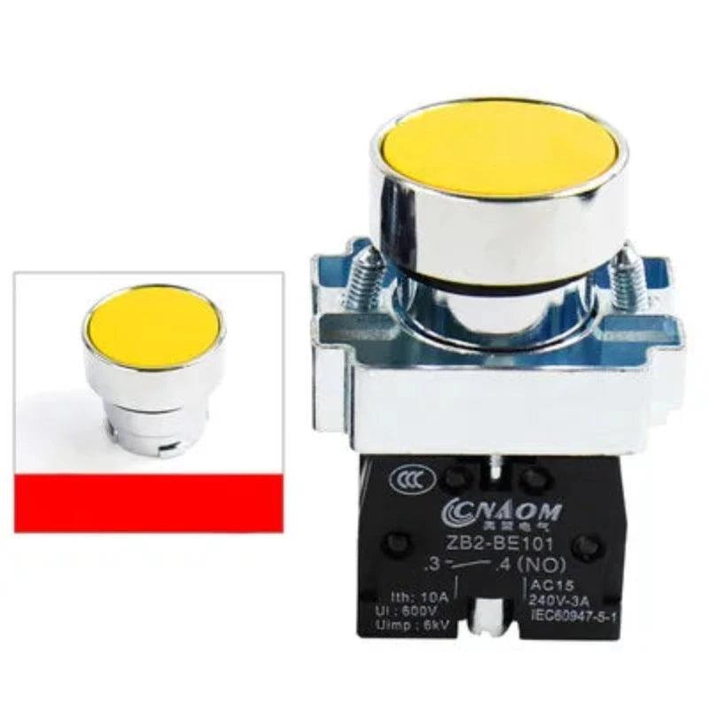 Momentary Push Button Switch 22mm 10A/240V Circular Small Size Flat Round Panel NC/NO XB2-BA31 XB2-BA42 ZB2-BE101C 102C