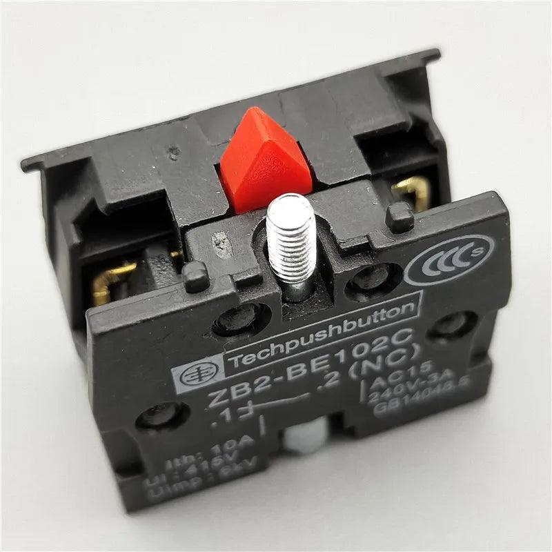 Momentary Push Button Switch 22mm 10A/240V Circular Small Size Flat Round Panel NC/NO XB2-BA31 XB2-BA42 ZB2-BE101C 102C