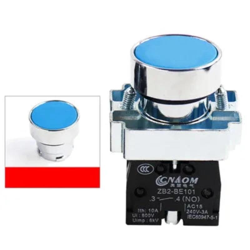 Momentary Push Button Switch 22mm 10A/240V Circular Small Size Flat Round Panel NC/NO XB2-BA31 XB2-BA42 ZB2-BE101C 102C