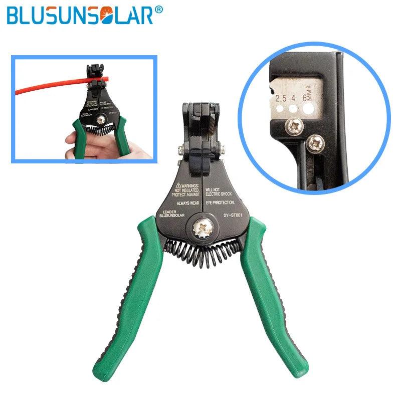 Multi Tools Wire Crimper Tools Kit Cable Solar Terminal Crimper +Wire Cutter+ Wire Stripper+spanner Wrench + Solar Connector