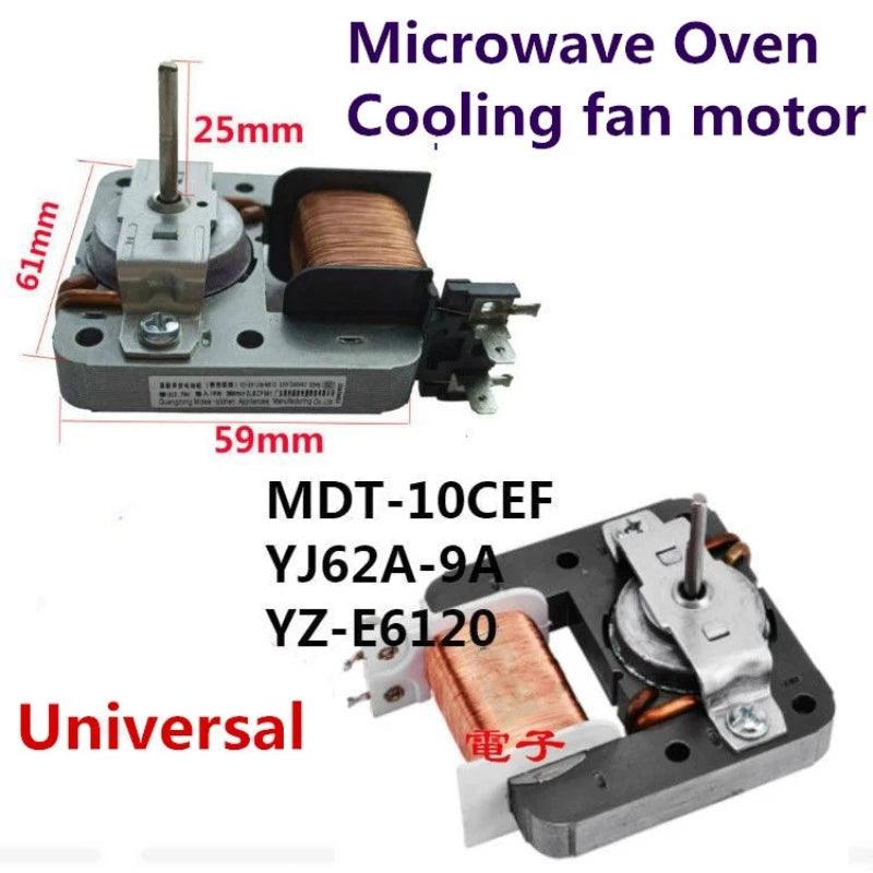 New Microwave Oven Fan MDT-10CEF Cooling Fan Motor YZ-E6120-M51D YZ62A-9A AC 220-240V 18W Shaded Pole Asynchronous Motor