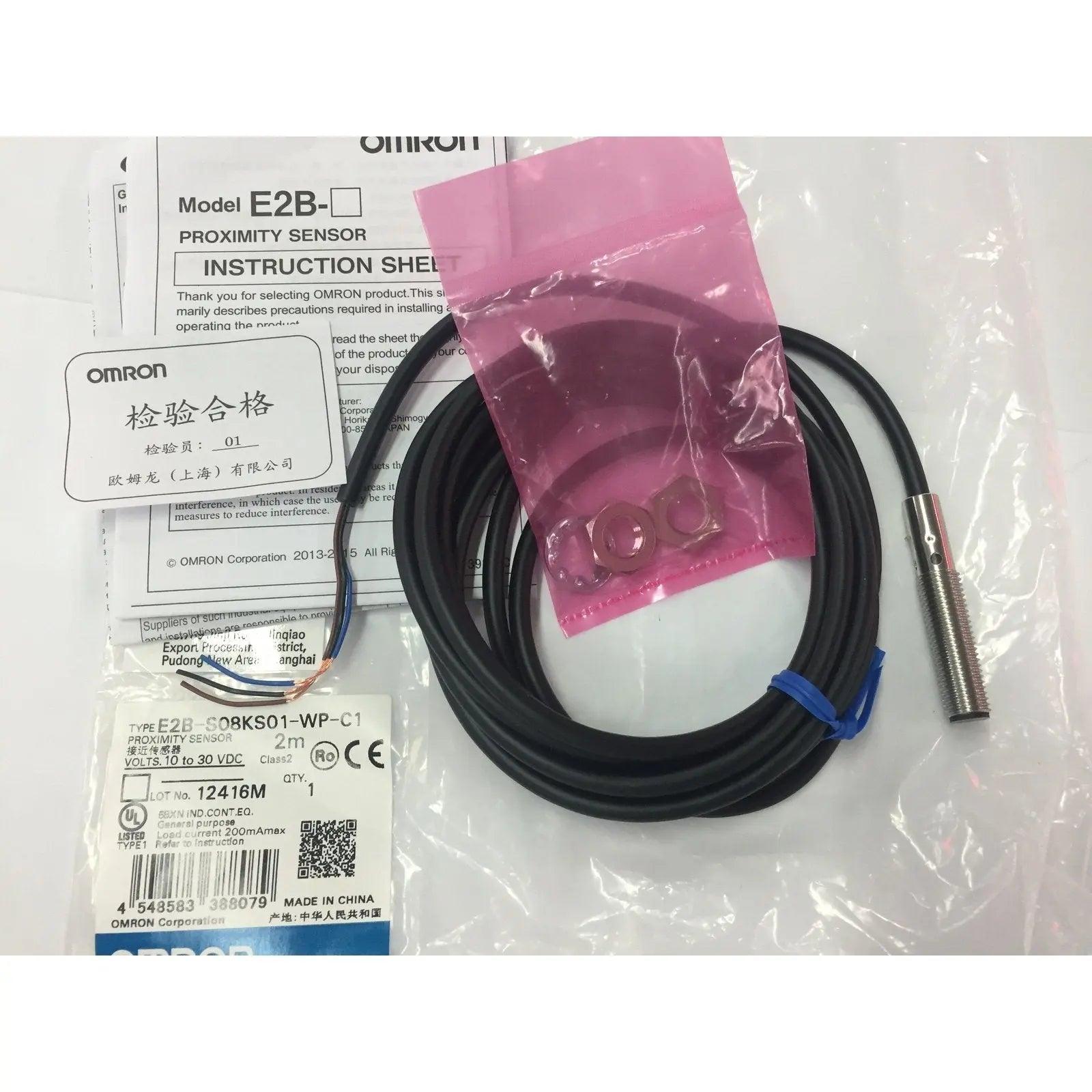 Omron- Cylindrical Proximity Sensor E2B series E2B-S08 M8 optional - electrical center b2c