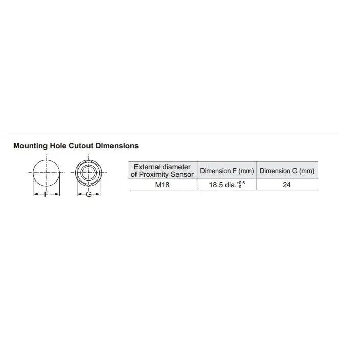 Omron- Proximity Sensor Pre-Wired Shielded| E2B-M18KS08-WZ-C1/C2 E2B-M18LS08-WZ-C1 optional - electrical center b2c