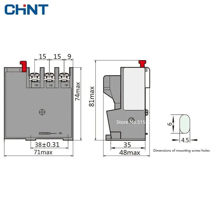 Original CHINT JR36-20 JR36-63 JR36-160 Thermal Overload Relay Protector JR36