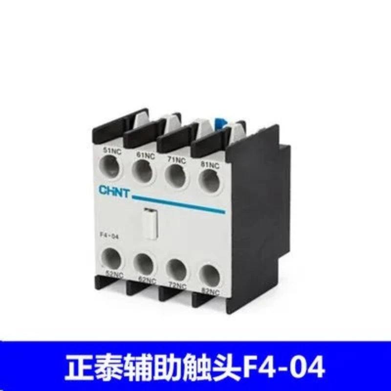 Original F4 CHINT AC contactor auxiliary contact blocks F4-02 F4-22 F4-11 F4-13 matching contactor CJX2 2N/O+2N/C F4-20