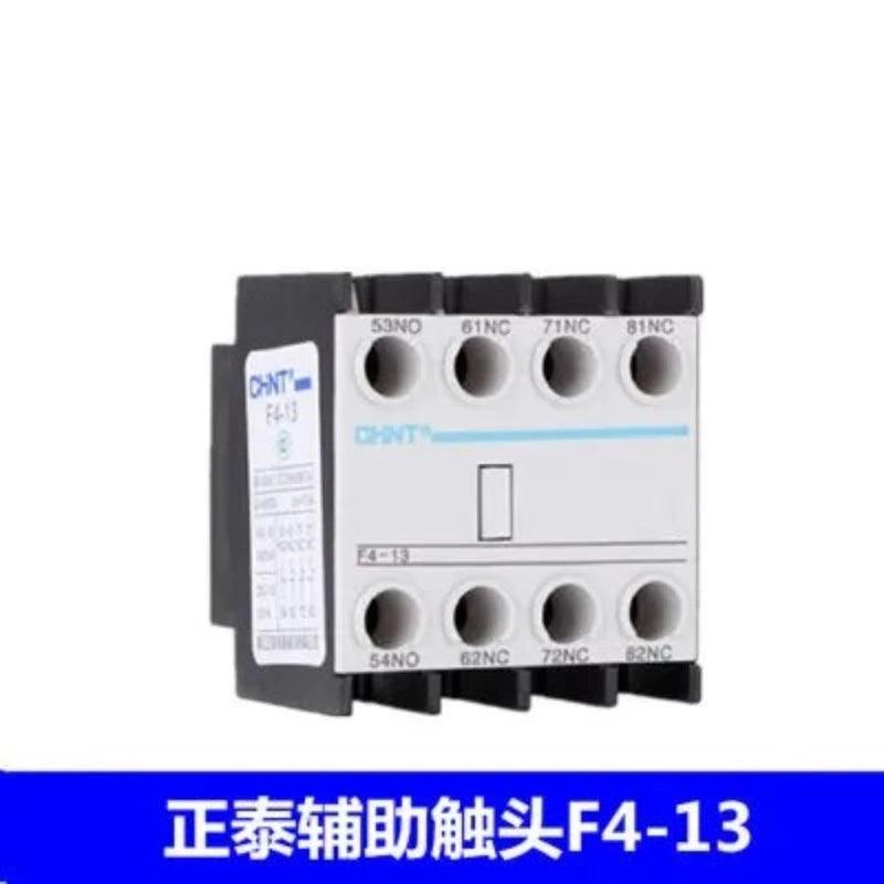 Original F4 CHINT AC contactor auxiliary contact blocks F4-02 F4-22 F4-11 F4-13 matching contactor CJX2 2N/O+2N/C F4-20