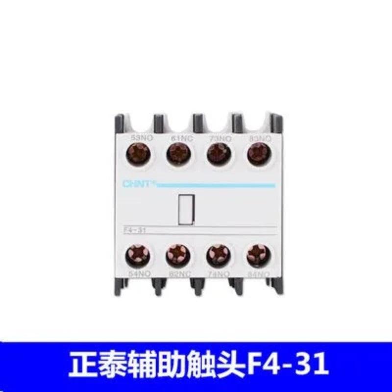 Original F4 CHINT AC contactor auxiliary contact blocks F4-02 F4-22 F4-11 F4-13 matching contactor CJX2 2N/O+2N/C F4-20