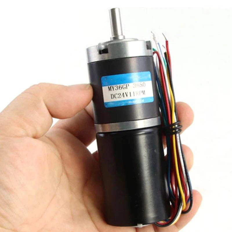 Planetary Reducer Motor DC 12V 24V Brushless High Torque 100KG Speed 11rpm To 1540rpm Metal Gear BLDC Motor Low Noise Electric