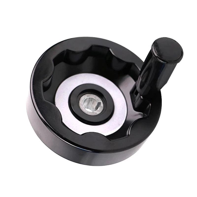 Plastic Handwheel 10-25cm alloy folding Lathe Milling Machine Inside Ripple Hand Wheel With Rotating Handle Machine Accessories